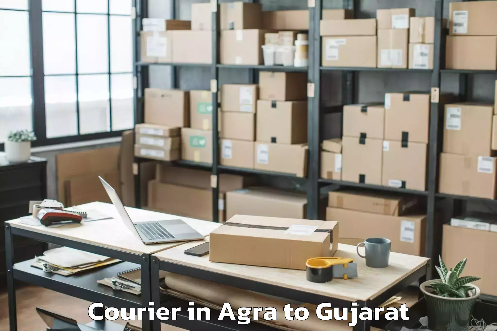 Easy Agra to Bhayavadar Courier Booking